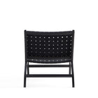 Manhattan Comfort - Maintenon fauteuil d’appoint style industriel chic en similicuir noir 25,79"-31,69 po L x 22 po l x 28,54 po H