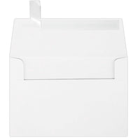 JAM Paper A4 Invitation Envelopes w/ Peel & Seal - White - 4 1/4" x 6 1/4" - 50 Pack-Perfect for all occasions: if you’re looking for an envelope for baby shower or wedding invitations, holiday cards, pregnancy announcements, rsvps, thank-you cards, save the dates, and more, our a4 lux paper envelope is an excellent option. these square flap envelopes are also perfect for direct mail, letters, postcards, and 4” x 6” photos so you can depend on them for special mailing needs.