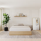 Nexera 3-Drawer Storage Bed Frame - Full Size - Natural Maple-Includes a system of slats for mattress support so it doesn't require a box spring, the perfect budget-friendly choice!