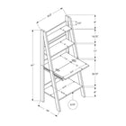Monarch Specialties 7040 61" Computer Desk - White Ladder Style-Easy to assemble with illustrated instructions and backed by a 5 year limited warranty against defects, this contemporary workstation is a must-have for the modern home office.