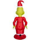 GEMMY Airblown Inflatable Christmas Grinch in Pajamas-Includes stakes and tethers