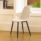 FurnitureR - Chaise de Salle à Manger en Tissu, Ivoire Beige- Lot de 4-Ensemble de 4 : Cet ensemble comprend quatre chaises assorties, ce qui le rend parfait pour les familles ou pour accueillir des invités.