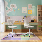 Homy Casa - Chaise de bureau pour adolescent en tissu - Beige-Siège Coussiné : Le siège doux et coussiné offre un confort supérieur pour de longues périodes d'utilisation