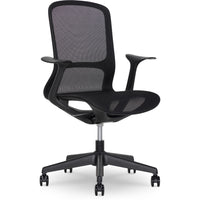 Staples Mesh Task Chair - Black-Breathable suspension mesh seat and back for cooling comfort