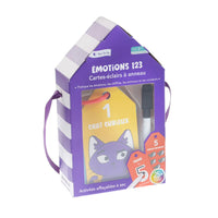 Open The Joy Emotions Cards 123 Portable Activities - French Version-Compact and easy to carry, it fits seamlessly into routines at home, in class, or on the go