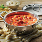 Tramontina Utsava Tri-Ply Clad Stainless Steel Covered Kadai-Large Capacity: 6.25 Qt size serves 6-8 people, perfect for family gatherings and entertaining