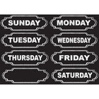 Ashley Productions Die-Cut Chalkboard Days of the Week Magnets - 8 Per Pack - 6 Pack-Magnetics are durable and reusable