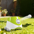PawHut Automatic Dog Ball Launcher with 5 ETPU Tennis Balls - Green-Offers three launch distances and a random mode for various play scenarios 