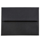 JAM Paper A2 Invitation Envelopes - 4.375 x 5.75 - Black Linen - 50 Pack-Our envelopes are made from 30% recycled 32 lb paper and feature a straight flap gum closure with a linen finish