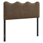 Modway Athena Striped Fabric Upholstered King Size Headboard - Earth Stripe-Striped Linen-Like Fabric Upholstery