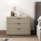 Manhattan Comfort Evelyn 32" Modern 3-Drawer Nightstand - Natural-Includes 3 Full Extension Drawers