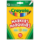 Crayola Washable Marker - Fine Point - 12 Pack-Fine line tip is great for outlining, writing and drawing