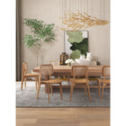 Manhattan Comfort Versailles 18.5" Industry Chic Dining Chair - Nature - Set of 2-Fine Natural Cane Made from Authentic Wooden Rattan