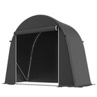 Outsunny 8' x 4' Portable Shed-Upgraded 200 gsm cover offers enhanced waterproof protection
