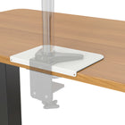 SHOPPINGALL Lot de 2 plaques de renfort de bureau en acier pour les tables fragiles -SA-A83-Blanc-[STABILITÉ AMÉLIORÉE] Les plaques de renfort réduisent les contraintes sur le bureau en répartissant le poids de l'écran sur une plus grande surface.