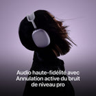 Apple - AirPods Max (USB-C) - Lumière stellaire-Design Acoustique - Arceau avec maille filet et coussinets en mousse viscoélastique, pour un ajustement exceptionnel qui assure une isolation sonore impeccable