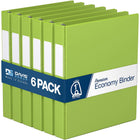 Davis Group Super économie, Reliure à anneaux en “D” inclinés 1 po, paquet de 6 – Vert Lime-3 Reliure À Anneaux