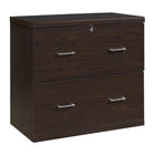 Office Star Alpine 2-Drawer Lateral File Cabinet - Espresso-2 storage drawers