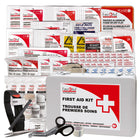 First Aid Central - Trousse de premiers soins Type 3 - Petite - CSA Z1220-24 - Boîtier en métal-Emballée dans un boîtier métallique mural durable avec logo bilingue de trousse de premiers soins.
