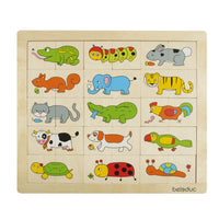 Beleduc Match & Mix Animals Puzzle - Set of 30-Supports memory development