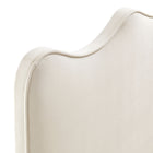 Modway Athena Stain-Resistant Performance Velvet Queen Size Headboard - Alabaster-7