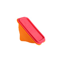 Marcus & Marcus - Coin sandwich en silicone pliable avec couvercle encliquetable - Marcus le Lion - Paquet de 3-Lavable au lave-vaisselle