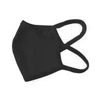 Masque facial réutilisable en tissu à double couche de Reference Labs, grand, noir, paquet de 10-Taille : grand