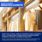 Bell+Howell Rechargeable LED Motion Activated Under Cabinet Lights - 18" - 2 Pack-Energy-Efficient LED Technology: Long-lasting LED bulbs provide energy-efficient lighting, reducing power consumption while offering consistent, reliable light under your cabinets.