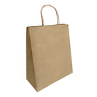 Reliabag - Sac En Papier poignees Torsadees, Kraft, 10 po L X 5 po P X 13 po H, Paquet De 250-Fabrique en papier kraft de qualite superieure avec fond plat renforce.