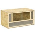 PawHut Wooden Reptile Terrarium with Transparent Sliding Doors - 31.5" L x 16" W x 16" H-Breathable mesh panels keep this cage properly ventilated 