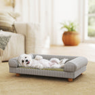 PawHut Small Pet Sofa - Grey-Elevated design prevents dampness 