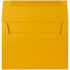 JAM Paper - Enveloppes d'invitation A7 - 5,25 x 7,25 - jaune tournesol - 250/paquet-Ces enveloppes sont parfaites pour envoyer des invitations, des cartes de voeux, des RSVP, des cartes de remerciement, des cadeaux d'anniversaire, des remises de diplômes, des vacances et plus encore