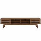 Modway Render 70" Entertainment Center TV Stand - Walnut-Durable Particleboard Construction