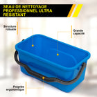 Gritt Commercial - Seau pour nettoyage de vitres et usage général - 11,4 Litres - Paquet de 2-Facilite le nettoyage des fenêtres