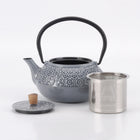 Minimal Enamelled Cast Iron Teapot - Sakura Grey - 0.6 L-Perfect for brew the team and boil water with it