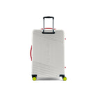Reebok GO Collection Large Hardside Luggage - White-8 double 360-degree spinner wheels for precise control and smooth, quiet rolling