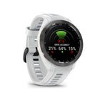 Garmin - Approach S70 - Lunette en céramique noire avec bracelet en silicone blanc-9
