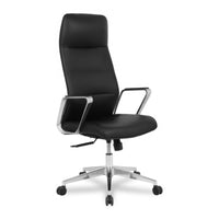 Chaise de bureau en microfibre PU à dossier haut TygerClaw-Tapissé en microfibre PU