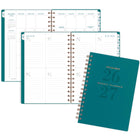 AT-A-GLANCE 2026-2027 Signature Lite Weekly/Monthly Academic Planner - 8-1/2" H x 5-3/8" W - Teal - Bilingual-Weekly: one week per two-page spread, Monday - Sunday layout with ruled appointment times and notes section