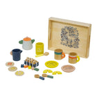 Manhattan Toy Flora Fauna Pretend 23-Piece Wooden Tea Set-Encourages sensory stimulation and play