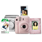 Fujifilm INSTAX Mini 12 Gift Set - Blossom Pink-Gift Set – Includes INSTAX MINI 12 Blossom Pink Instant Camera, INSTAX MINI 12 Silver Camera Case, INSTAX MINI Instant Film with 10 exposures, and a fun textured INSTAX MINI photo holder