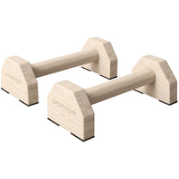 Soozier Push up Handles-Beechwood construction supports up to 264 lb (120 kg), keeping strong and firm 