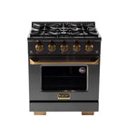 Kucht 30" KEG Series Pro Style Propane Ready Gas Range - Gemstone-Cook and bake like a pro with an extra-large 4.2 cu ft convection oven, five rack positions, and an oversized viewing window