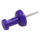 JAM Paper Colourful Push Pins - Purple - 100 Pack-Used to pin important papers or pictures to Bulletin Boards, Cork Boards, Calendars, and Walls