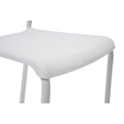 CB Office Tactic Multi-Purpose Armless Stacking Chairs - White - 4 Pack-Back Dimension (W x H): 14.2" x 5.1"
