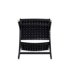 Manhattan Comfort Maintenon 25.79" Industry Chic Faux Leather Upholstered Accent Chair - Black - 2 Pack-10