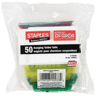 Staples Assorted Hanging File Folder Tabs - 2" - 50 Pack-2" Tabs