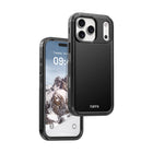TUFF8 Impact+ Triple-layer Rugged Case for iPhone 17 Pro Max - Black-Quick-access stand holster:Includes a convenient belt attachment for on-the-go accessibility with stand feature