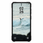 UAG Pathfinder Rugged Cell Phone Case Clear with Magnets for Galaxy S26+ - Ash/Black-Elevated Co-Molded Design