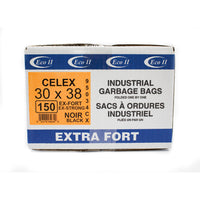 Eco II Garbage Bags - 30 x 38" - Extra Strong - Black - 150 Pack-30" x 38"